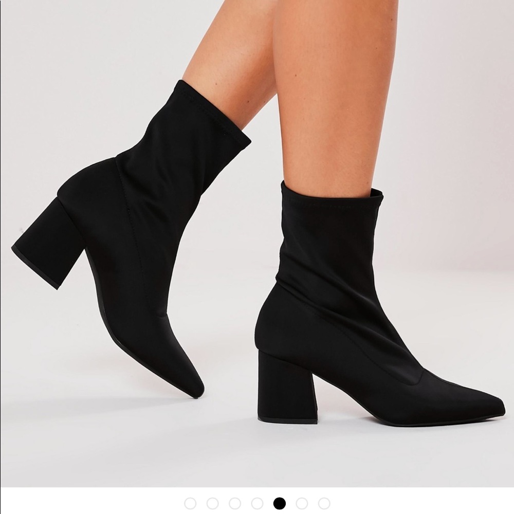 Missguided Black sock boots
